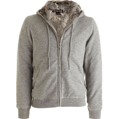 fur lined hoodie mens michael kors|Men's Sweatshirts, T.